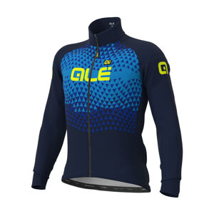 ALÉ Cyklistická zateplená bunda - SUMMIT DWR - modrá/svetlo modrá L